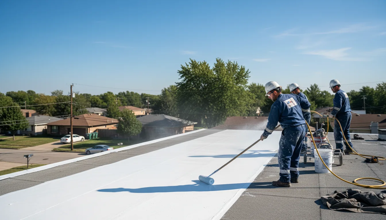 Commercial roof coating in Melstone, MT near me